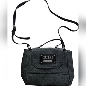 Black Guess Shoulder Bag with Adjustable Straps